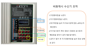 비화재보-수신기조작